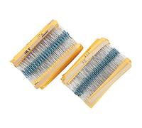 Metal Film Resistors 2600Pcs High Precision Resistor Kit 130 Values 1Ω to 3MΩ ±1 Tolerance Durable Electronic Components for DIY Projects Electrical Experiments