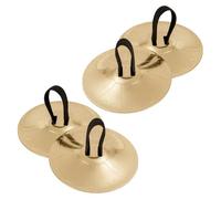 Metal Finger Cymbals Small Belly Dancing Finger Cymbals Rhythm Maker Musical Instrument Saucers for Dance Lovers Party Makers