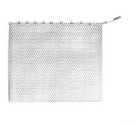 Metal Fireplace Screen Mesh Curtain, 20x24in, Spark Guard | A 20x24in metal mesh fireplace screen curtain, designed to guard against sparks and for embers from open fires and hearths.