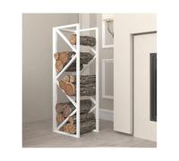 Metal Firewood Rack, Modern Sectional Design for Efficient Wood Storage, Indoor and Outdoor Fireplace Log Holder
