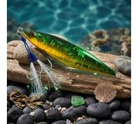 Metal Fishing Lure 12cm S-Shape Multi-Angle Print(Green bar)