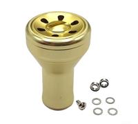 Metal Fishing Reel Knobs 1 Set for Baitcasting Reels Compatible with for DAIWA for STRADIC for SIENNA Series Black Gold Silver Upgrade Accessories(gold)