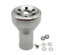 Metal Fishing Reel Knobs 1 Set for Baitcasting Reels Compatible with for DAIWA for STRADIC for SIENNA Series Black Gold Silver Upgrade Accessories(silver)