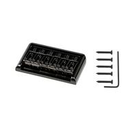 Metal Fixed Hardtail Saddle Bridge With Wrench & Screws Top Load Guitar Tailpiece For 6 String Electric Guitar