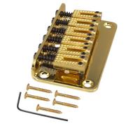 Metal Fixed Hardtail Saddles Bridge With Screws Top Load Guitar Tailpiece For 6 String Electric Guitar Accessories