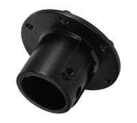 Metal Flange Base Mounting Coupler for Ceiling Fan Light Fixture | Thickened Black Metal, Anti-Loosening Joint Connection, Supports Heavy Pendant Lights for High Ceilings