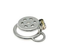 Metal Flat Chastity Cage Bondage Sex Toys - Breathable Cock Cage for Men with Invisible Lock & Auxiliary Belt Adult Sex Toys for Male Penis Exercise and Abstinence