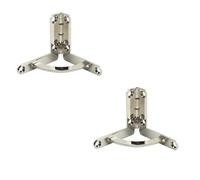 Metal Flat Furniture Hinges, 2 Pcs Zinc Alloy 90 Degree Quadrant Hinges Multicolor for Cabinet Watch Box Jewelry Box(OneColor)