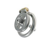 Metal Flat Sissy Cock Cage for Man Penis Bondage Lightweight Chasity Cage Devices with Invisible Lock & Urethral Catheter BDSM Sex Toys for Men Penis Erection Control