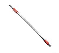 Metal flexible drill extension bit with hexagonal ends for hand and electric drills to access and drill in challenging tight spaces effectively (red)