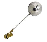 Metal Float Valve Cold and Hot Water Tank Liquid Level Metal Float Valve Body Brass Toilet(DN15)