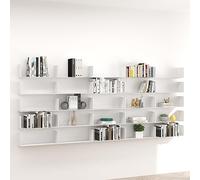 Metal Floating Shelf, U Shape Bookshelf, Wall Mounted Storage Shelving Unit for Bathroom, Bedroom, Kitchen, Single/Multiple Use, perforate Installation (Color : White, Size : 70cm(1 pcs))