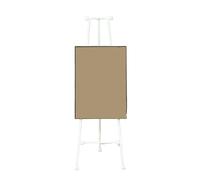 Metal Floor Easel Stand Bulk Tripod Easel, Folding Easels for Display,for Artist Poster Wedding,Display Show Paintings(White,50X120cm)