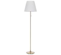 Metal Floor Lamp Brass and White TORYSA