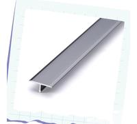 Metal Floor Strips, T Molding Flooring Transition Strip, Cuttable Waterproof Floor Edge Trim, Carpet/Floor Edge Trim Strip, Easy To Install(Iron Grey,20mm)