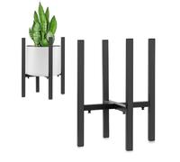 Metal Flower Pot Holder, Adjustable Plant Stand Fits Pot Size of 20 - 30 CM, Mid-Century Modern Flower Pot Holder , Home Flower Pot Holder, Indoor Modern Plant Holder (Plants & Pot Not Included)