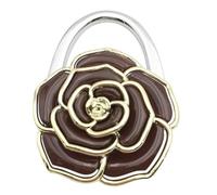 Metal Flower Shaped Purse Hook Foldable Table Holder Portable Dining Room Handbag Hanger Decor Table Portable Holder