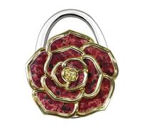 Metal Flower Shaped Purse Hook Foldable Table Holder Portable Dining Room Handbag Hanger Decor Table Portable Holder