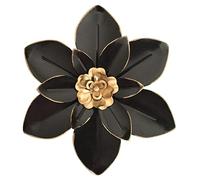 Metal Flower Wall Art Decor, 10“ Rustic Modern Floral Sculpture, Distressed Iron Wall Hanging Home Decoration Accent Artworks for Indoor Kitchen Bedroom Living Room Office Outdoor Garden Patio