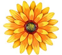 Metal Flowers Outdoor Decor 13" Metal Sunflower Wall Art Decorations Sunflower Wall Decor for Kitchen Living Room Porch Garden Yard