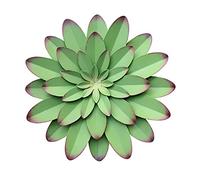 Metal Flowers Wall Decor Indoor Outdoor Metal Wall Art for Farmhouse Home Living Room Bedroom Bathroom Garden Decor - 12 Inch - Green