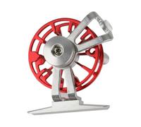 Metal Fly Fishing Reel with Drag, Lightweight Alloy Wheel for Fisher | Red Finish, Smooth Operation and Comfortable Touch, Assorted Style for Angling Use Random Style