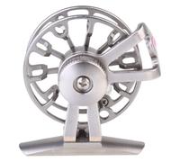 Metal Fly Fishing Reel with Front Drag, Alloy Silver for Fisher | Large Line Capacity, Portable Build, Smooth Operation, Comfortable Touch, Suitable for Fly Fishing and Fish