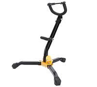 Metal Foldable Adjustable Alto Tenor Saxophone Tripod Stand, Lightweight Durable Sax Stand with Anti - Slip Rubber Feet and Locking Pin for Musicians On the Go