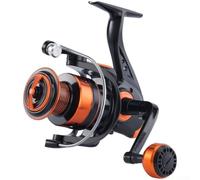 Metal Folding Handle Fishing Reel with 5 2 1 Gear Ratio, Smooth Line Release Metal Spool, and Seawater Resistant Grip Ideal for Long Cast Fishing (OW7000)