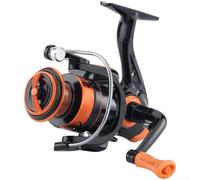 Metal Folding Handle Fishing Reel with 5 2 1 Gear Ratio, Smooth Line Release Metal Spool, and Seawater Resistant Grip Ideal for Long Cast Fishing (OW4000)
