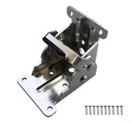 Metal Folding Table Leg Brackets Self-Locking Hinges for Cabinet Door Drawer Furniture, Foldable Support Hinge for Extension Tables and Chairs,(Silver)
