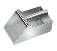 Metal Food Scoop - Stainless Steel Popcorn Shovel, Heavy Duty Dog Food Scoop, Durablee Ice Shovel | Multi-Use Kitchen Serving Tool for Ice Bucket, Freezer, Bar Counter, Candy, Grain, Flour, Baking