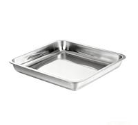 Metal Food Storage Trays Reusable 30x30x5cm Baking Sheets Thickened Multi-Purpose Platters for Home Use Square Serving Trays Durable Kitchen Essentials