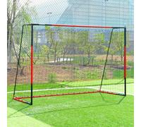 Metal Football Goal-10'x 6.6' All Weather Football Net with Heavy Duty Netting and Ground Stakes Steel Goal Post for Garden Outdoor