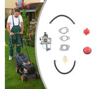 Metal For Carburetor for PowerSmart DB2194SR 170cc push lawn mower featuring full accessory kit including bulb, fuel lines, gaskets, and fuel filters for engine efficiency