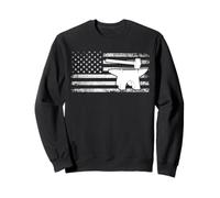 Metal Forge Metal Worker American Flag Patriotic Blacksmith Sweatshirt