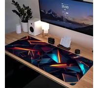 Metal Fragments Large Gaming Mouse Pad, 800x400x2mm Extended gaming mouse mat XXL improved Precision and Speed Mousemat with Stitched Edges, Desk Mat for Keyboard and Mouses