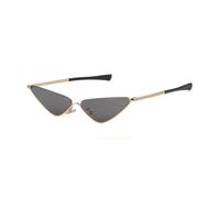 Metal Frame Cat Eye Sunglasses For Women Vintage Classics Eye Wear Shades For Female (C1,One Size)