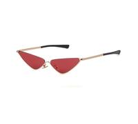 Metal Frame Cat Eye Sunglasses For Women Vintage Classics Eye Wear Shades For Female (C4,One Size)