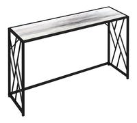 Homcom Industrial Console Table Couch Tables With Metal Frame In Grey Grey