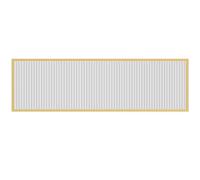 Metal Frame Countertop Partition Screen, Iron Translucent Room Divider, Black and Gold, Multiple
