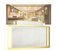 Metal Frame Countertop Partition Screen Panels, Gold Countertop Privacy Panel Partition Multiple Sizes For Restaurant Office Hotel(90x100CM)