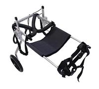 Metal Frame Dog Wheelchair for Large Dogs - Adjustable Handicap Dog Leg Braces - Paralyzed Hind Limbs Wheel Chair - Easy Assemble
