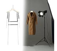 Metal Frame Full Body Mannequin Adjustable Dress Holder Rack - Perfect for Photography/ Collection - Display Hangers with Shoulder Grooves - Simple Dress Form for Alluring Display!