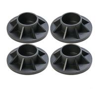 Metal Frame Stand Pool Home Swimming Pool Replacement Base Cap Vertical Leg End Cap For Intex, Black Base, Plastic(4 PACK)