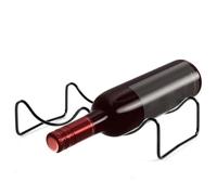 Metal Fridge Bottle Rack, Stackable Bottle Rack for Refrigerator, Universal Wine Cellar, Metal Wine Rack for Home Use, Flat Wine Rack, Black