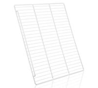 Metal Fridge Divider Wire Shelf for Freezer Organizer Storage | White Iron Wire Grid, Detachable Partition, Adjustable Spacing, Walk-in Cooler Use, Supermarket Fresh Produce