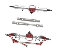 Metal Front And Rear Axles, Adjustable Drive Shaft Repair And Maintenance, Upgrade Parts for Scale RC Cars, Red