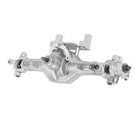 Metal Front Axle Assembly for HSP 94180 RGT 18000, 1/10 RC Crawler Truck, CNC Machined Replacement RC Axle with High Precision and Anti - Corrosion Performance (Silver)
