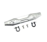 Metal Front Bumper With Tow Hook 5335X for Trax-xas 1/10 E REVO E-Revo 2.0 86086-4 4X4 VXL Monster Truck Upgrade Accessories(Silver)